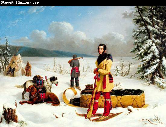 Paul Kane The Surveyor: Portrait of Captain John Henry Lefroy or Scene in the Northwest